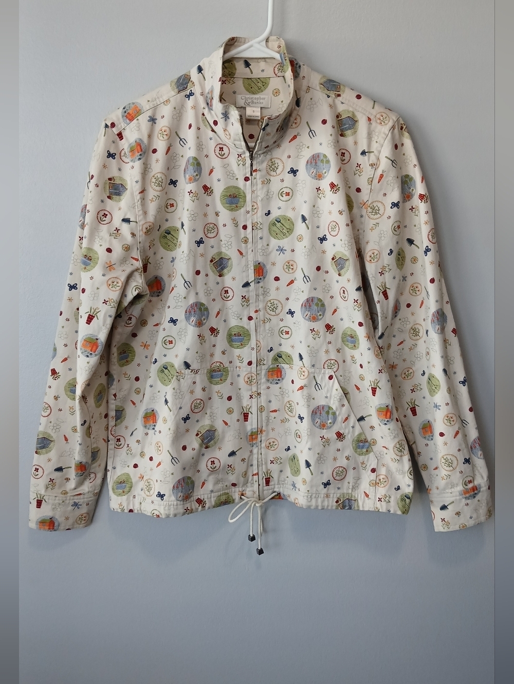 Christopher & Banks Gardening Jacket Womens Small Cottagecore Grannycore